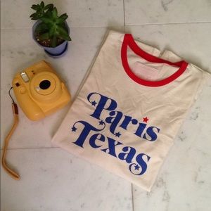 Ban.do Paris, Texas ringer tee size large